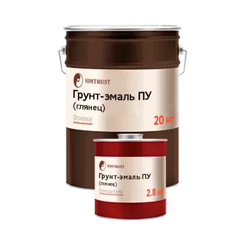 Химтраст Грунт-эмаль ПУ глянцевая для бетона, дерева, металла